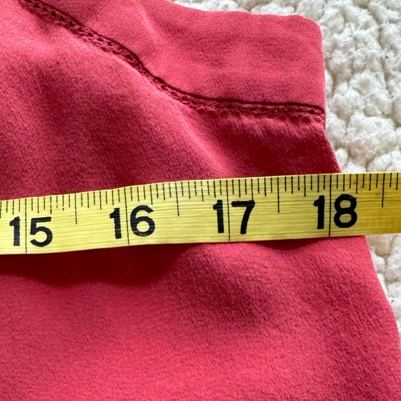 Silk Y2K Spaghetti Strap Cami Dainty Crochet Fairycore Rosey Pink Sz S - Picture 7 of 14